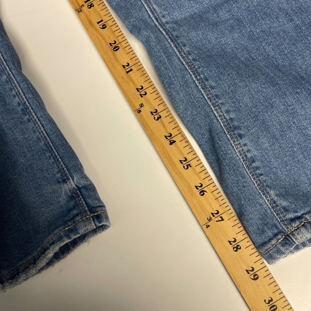American Eagle Baggy Wide Leg Jeans Womens 2 Blue Super High-Rise Dreamy Drape - Picture 12 of 12
